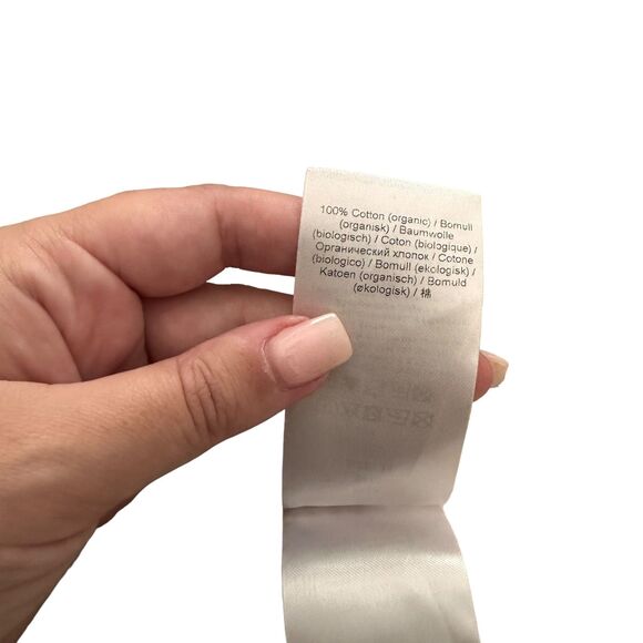 GANNI Stripe Tie Waist Midi Dress Sz 38 (US 6) - Picture 6 of 6